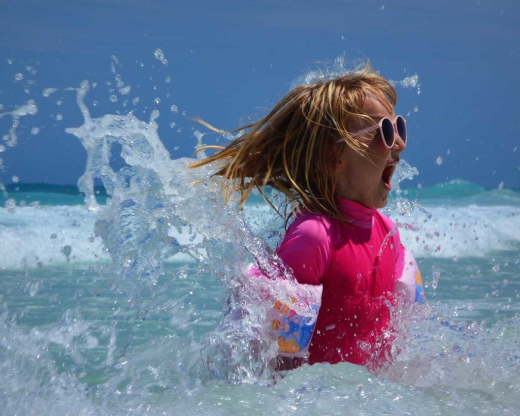 Girl Swimming Training