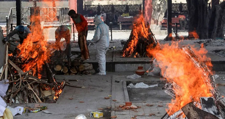 ভারতে করোনায় একদিনে ৩ হজার ৬১৭ জনের মৃত্যু