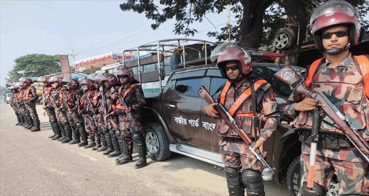 রাজধানীসহ সারাদেশে ১৫২ প্লাটুন বিজিবি মোতায়েন